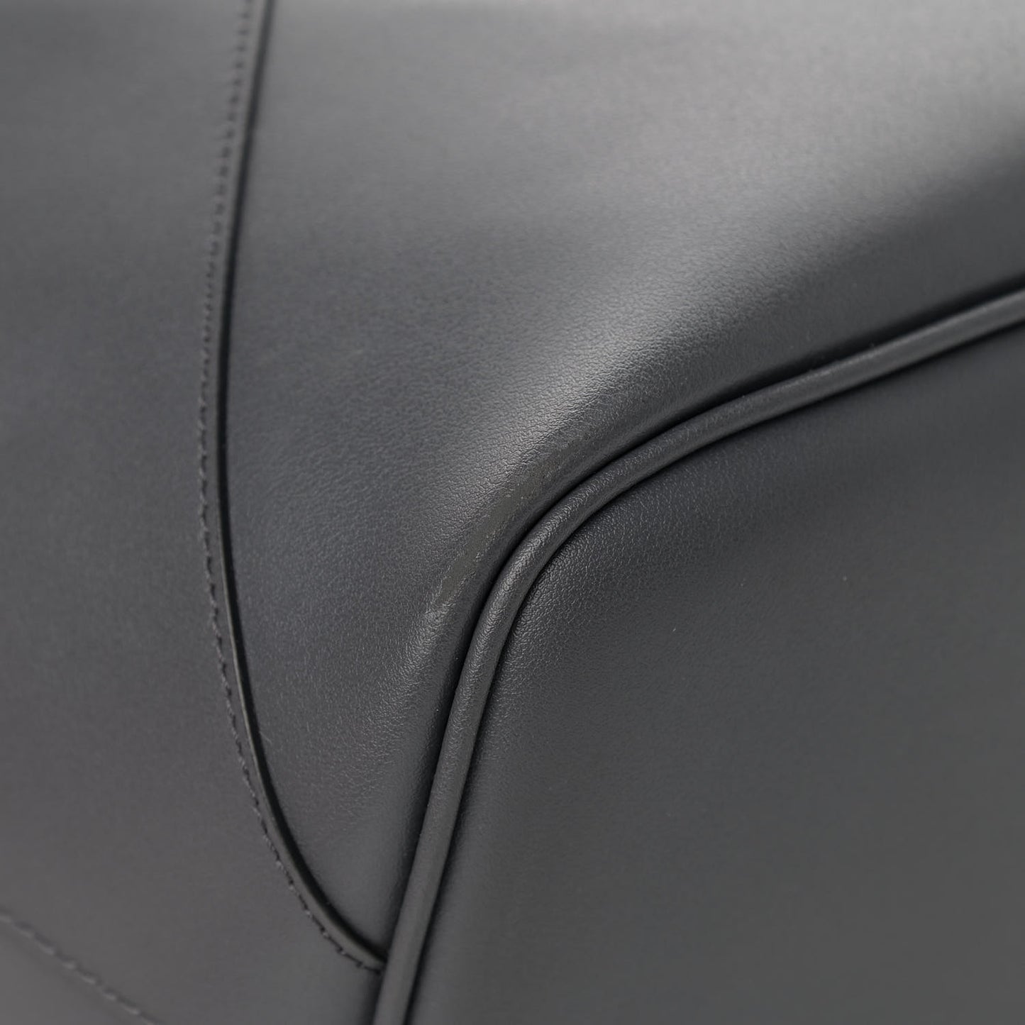 Smooth Calfskin Wing Shopper Tote Grey