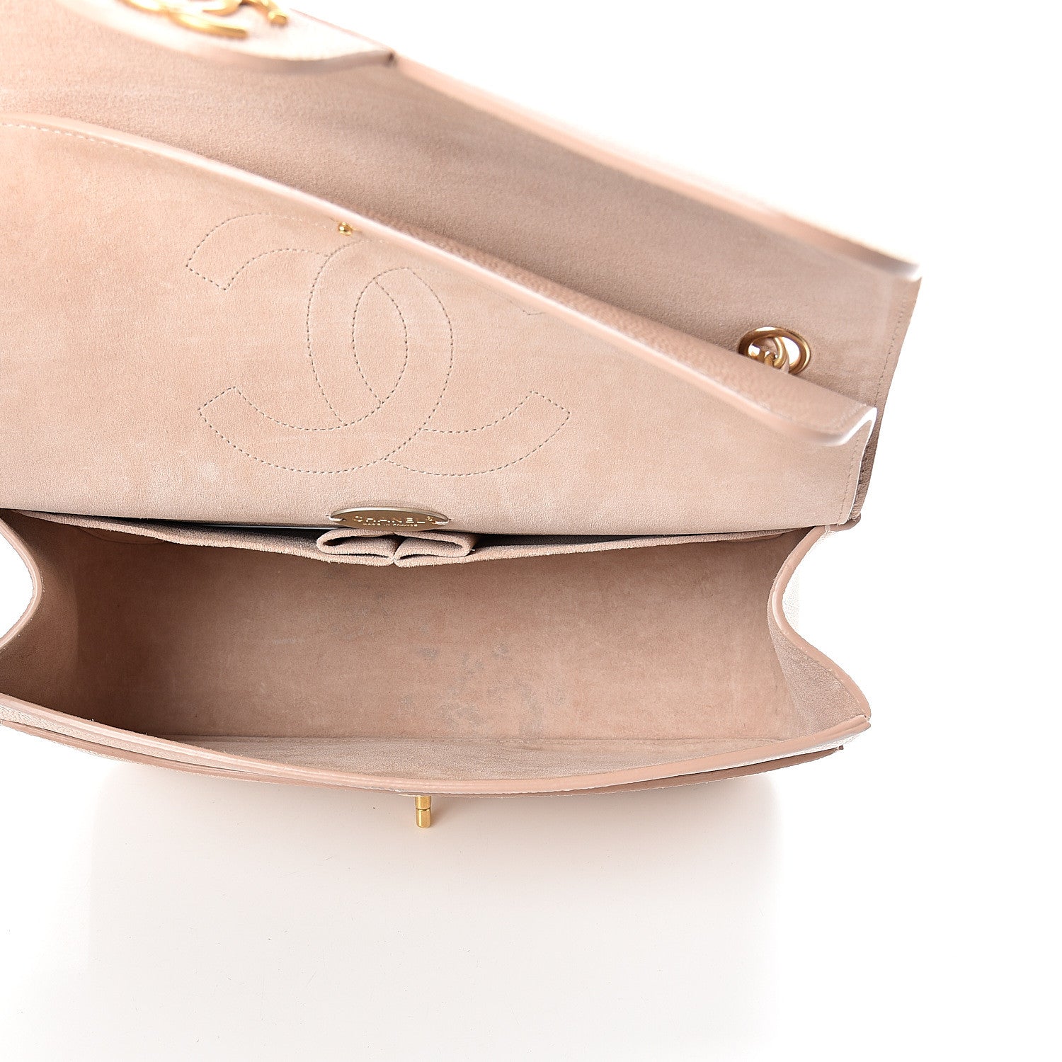 Chanel Grained Calfskin Jumbo Classic Pure Double Flap Nude 5 of 15