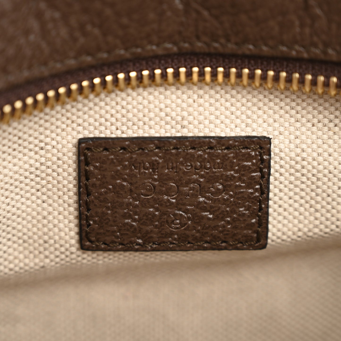 Monogram Jumbo GG Textured Dollar Calfskin Web Mini Crossbody Bag Camel Ebony New Acero