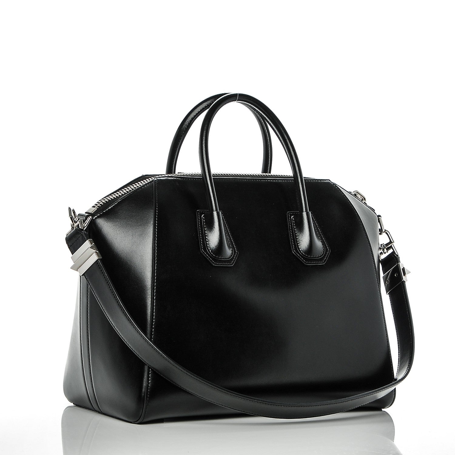 Givenchy Shiny Lord Calfskin Medium Antigona Black 3 of 7