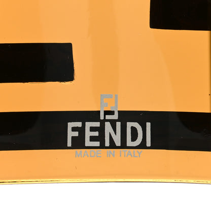 Fendi Resin FF Logo Cuff Bracelet Gold 3 of 3