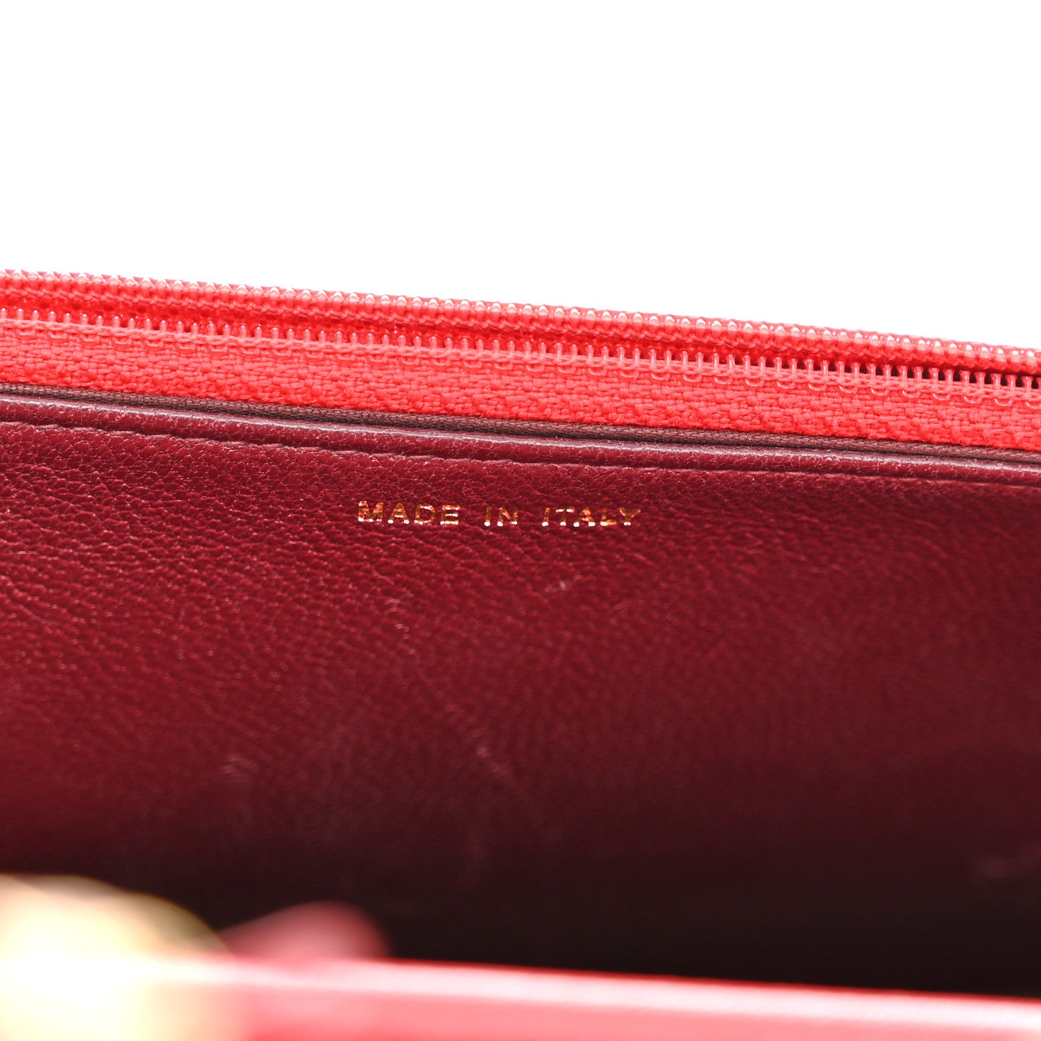 Chanel Sheepskin Quilted Mademoiselle Vintage Wallet On Chain WOC Red 7 of 15