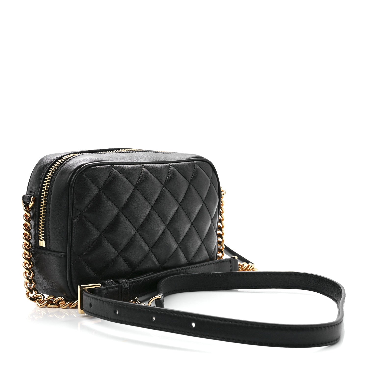 Versace Nappa Quilted Medusa Camera Bag Black 3 of 12