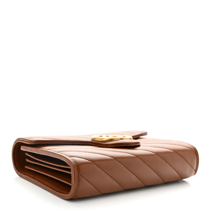 Gucci Azalea Calfskin Matelasse Diagonal GG Marmont Chain Wallet Cuir 3 of 9