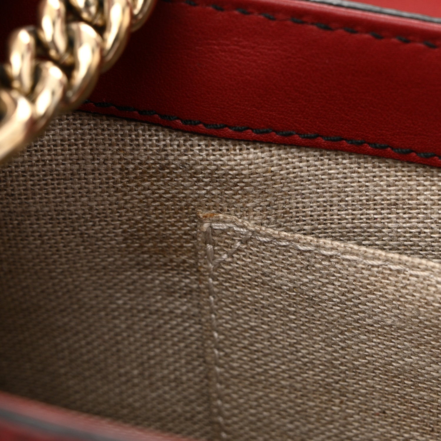 Gucci Microguccissima Medium Emily Chain Shoulder Bag Red 11 of 15