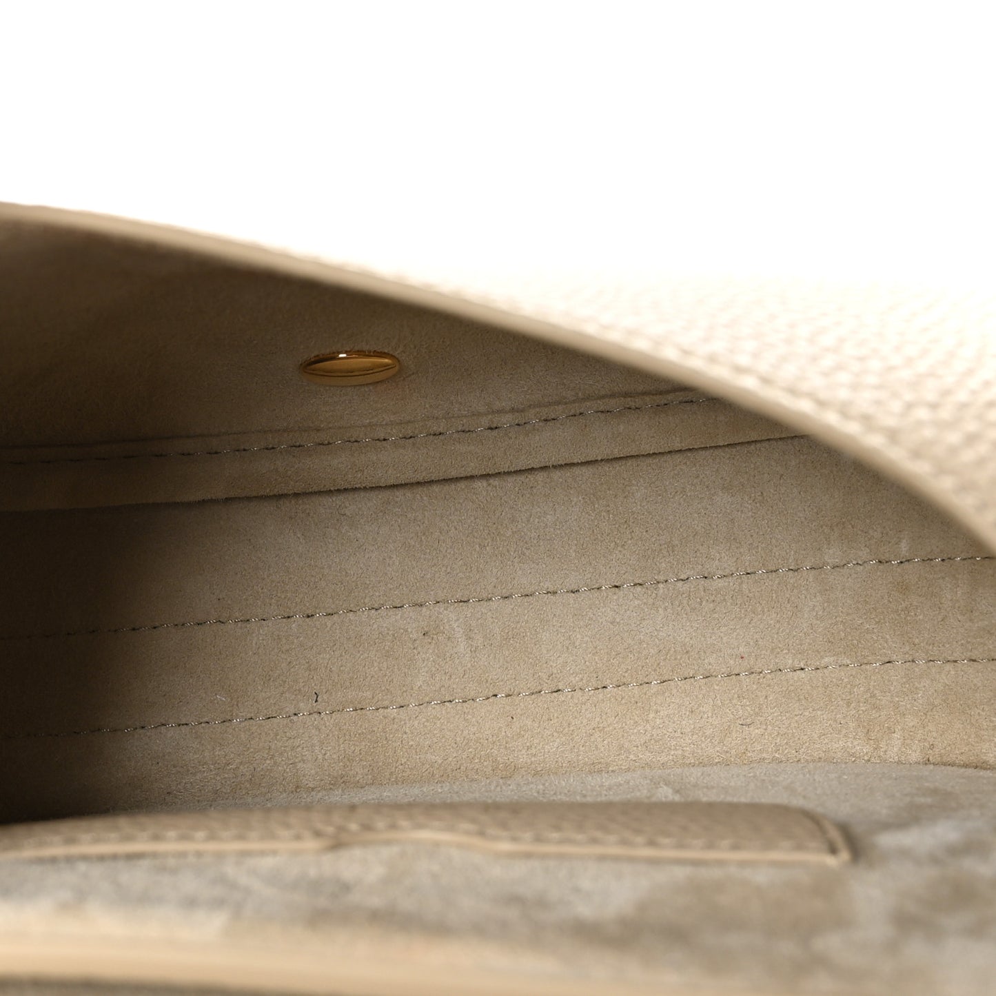 Grained Calfskin Medium Bobby Flap Beige