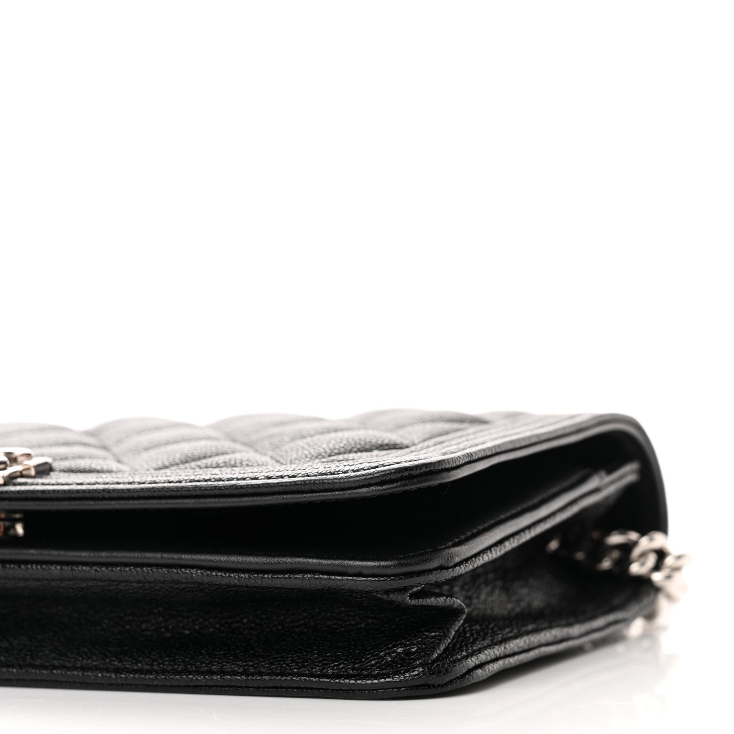 Chanel Caviar Quilted Boy Wallet On Chain WOC Black 9 of 12