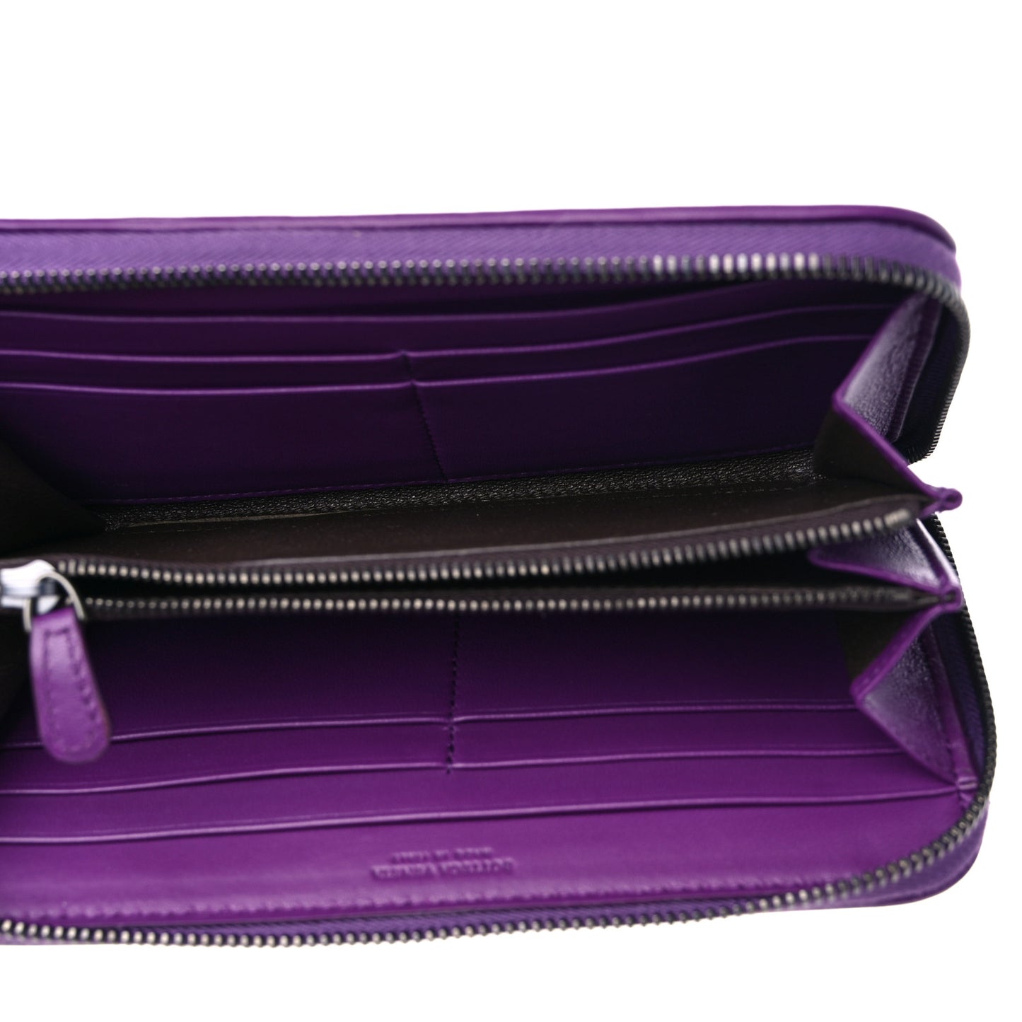 Nappa Intrecciato Zip Around Wallet Monalisa