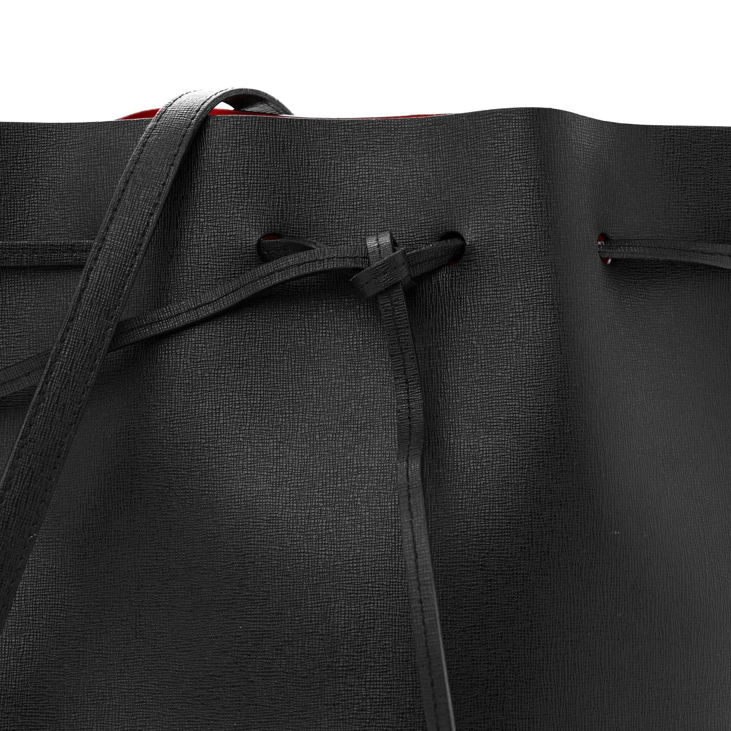 Mansur Gavriel MANSUR GAVRIEL Saffiano Bucket Bag Black Flamma 9 of 17