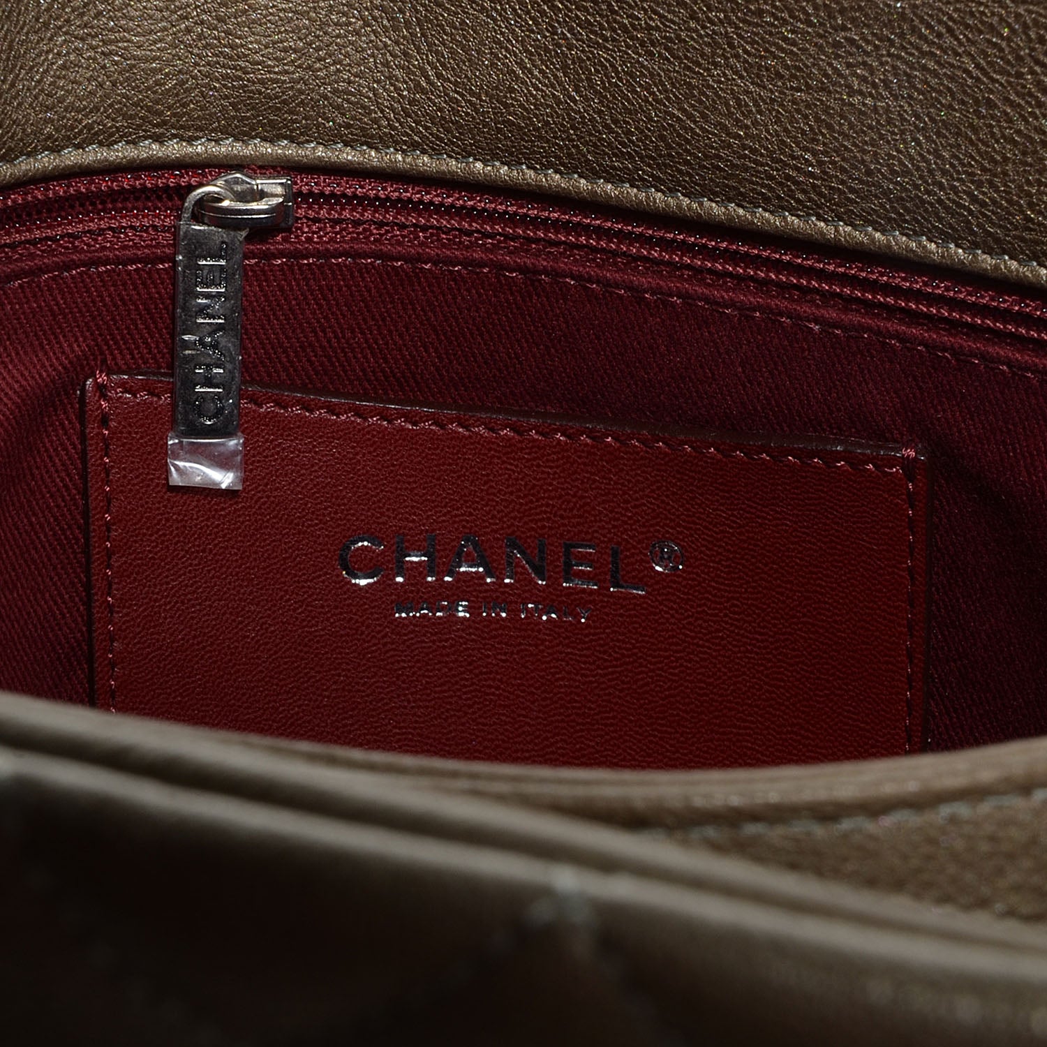 Chanel Calfskin Large Just Mademoiselle Bowling Bag Silver 7 of 8