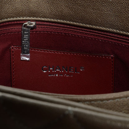 Chanel Calfskin Large Just Mademoiselle Bowling Bag Silver 7 of 8
