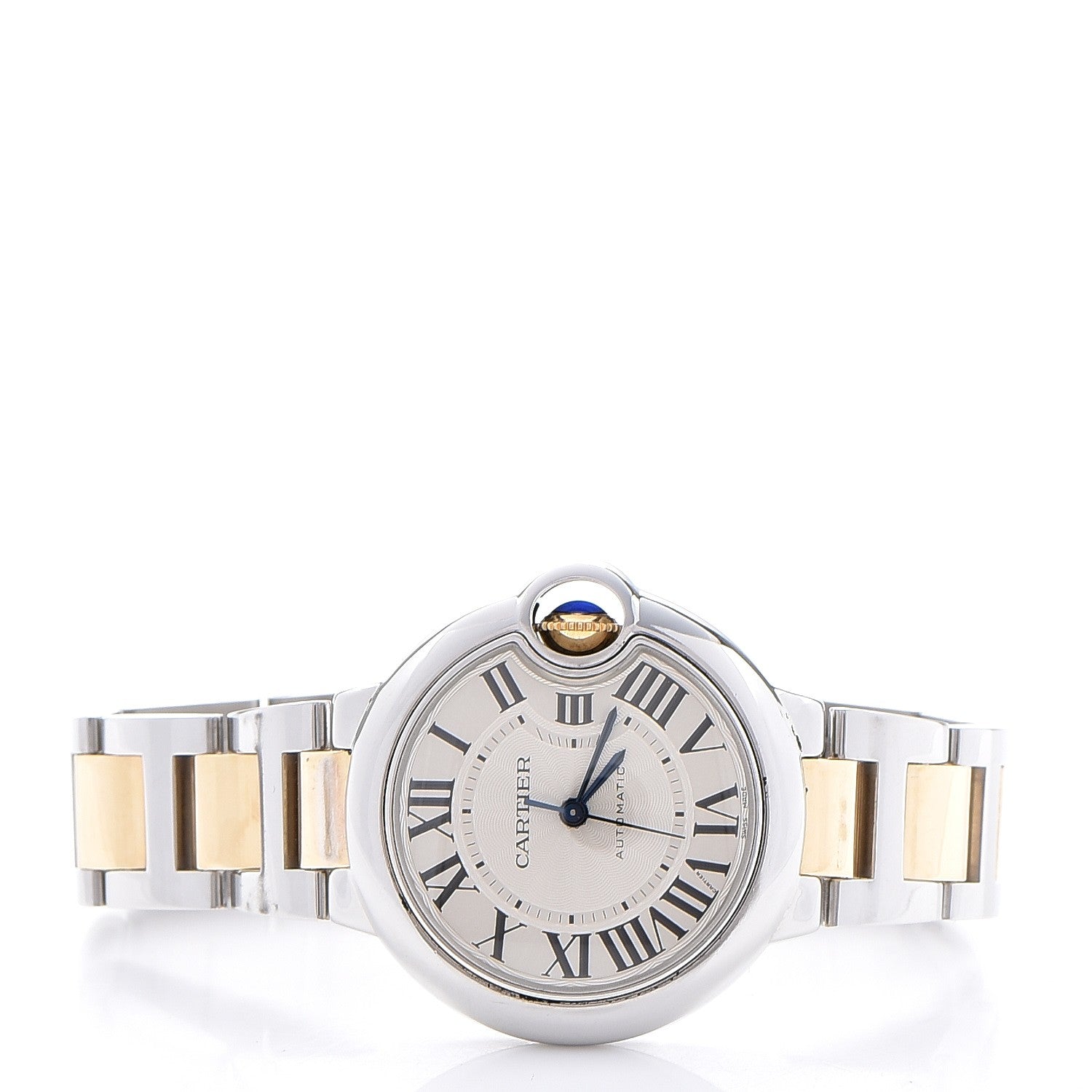 Cartier Stainless Steel 18K Yellow Gold 33mm Ballon Bleu De Automatic Watch 3 of 12
