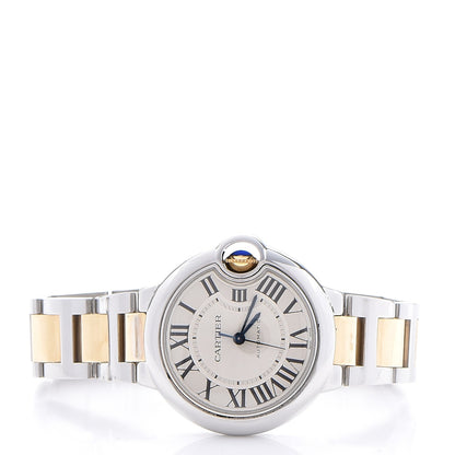 Cartier Stainless Steel 18K Yellow Gold 33mm Ballon Bleu De Automatic Watch 3 of 12