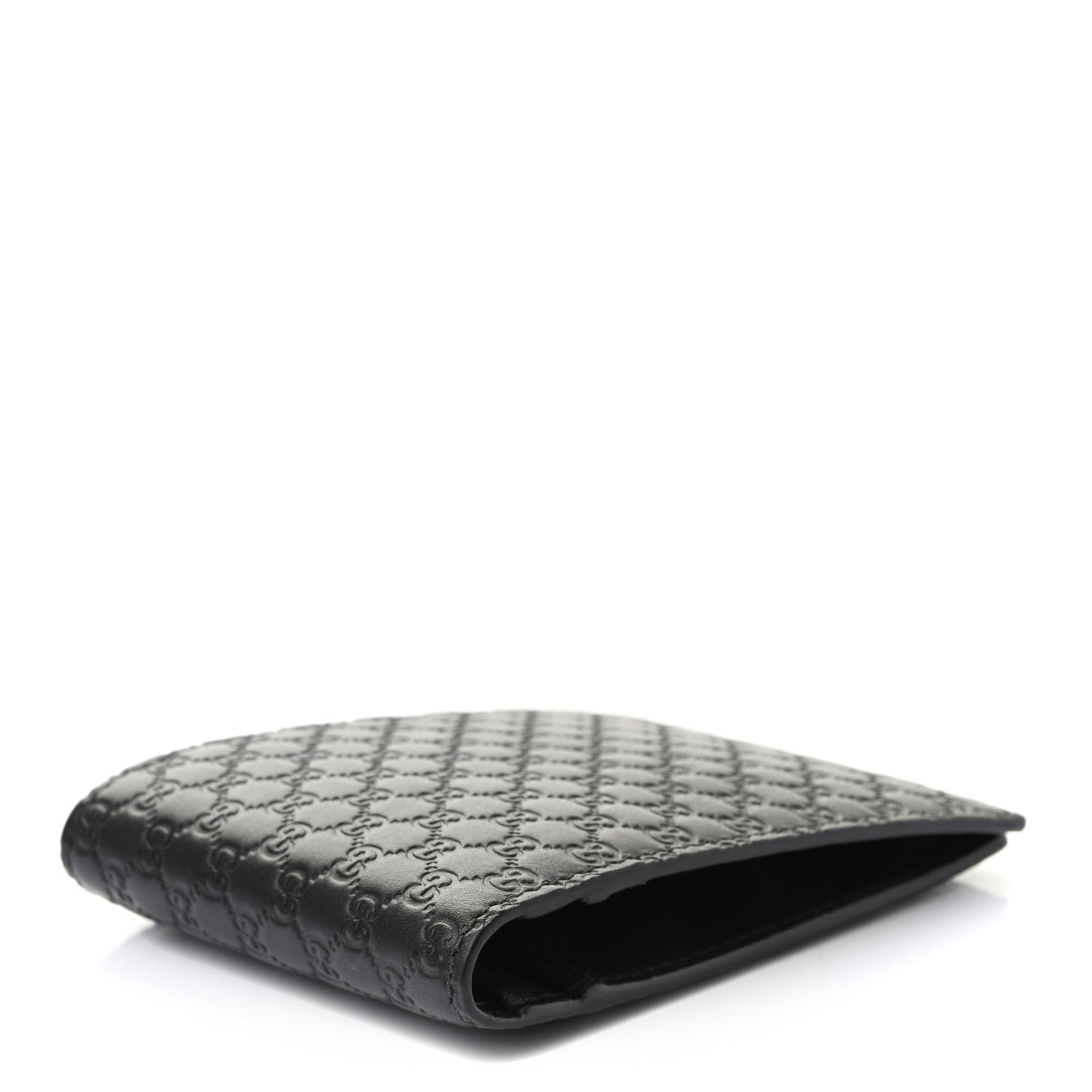 Microguccissima Bi-Fold Wallet Black