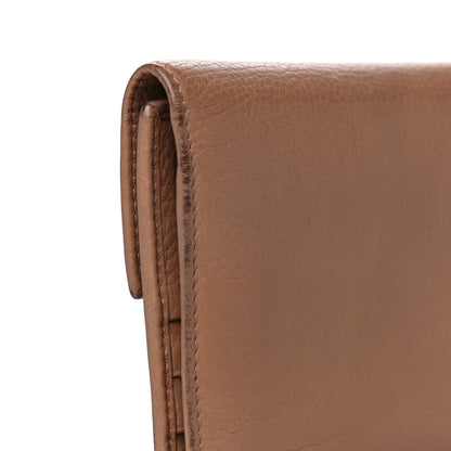 Gucci Deerskin Continental Flap Wallet Brown 22 of 26