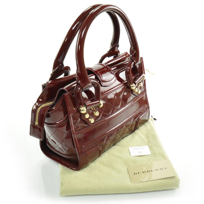 Burberry Patent Quilted Mini Manor Bag 3 of 9