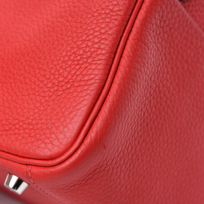 Hermes Taurillon Clemence Lindy 26 Rouge Casaque 8 of 12