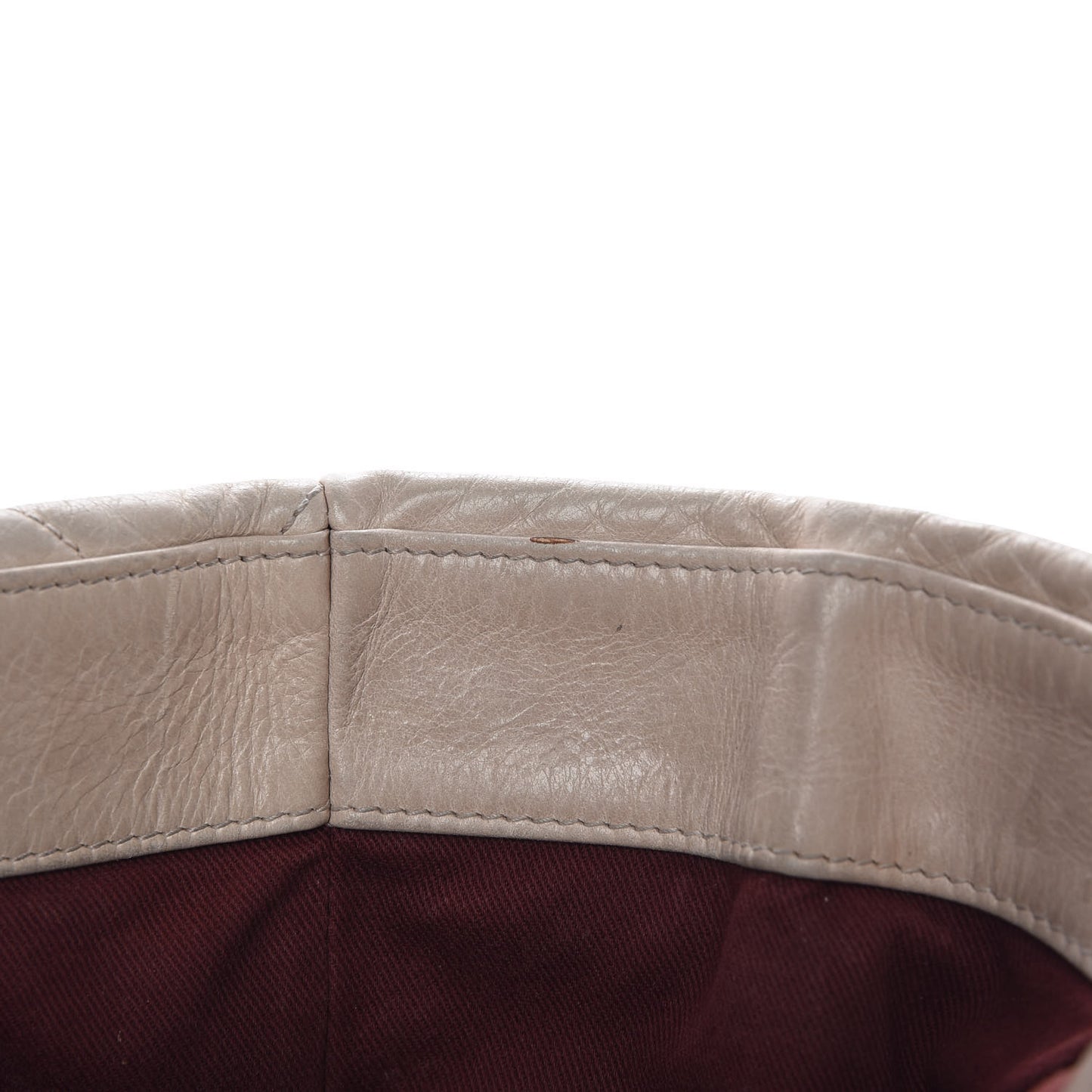 Glazed Calfskin Quilted Large Duo Color Tote Light Pink