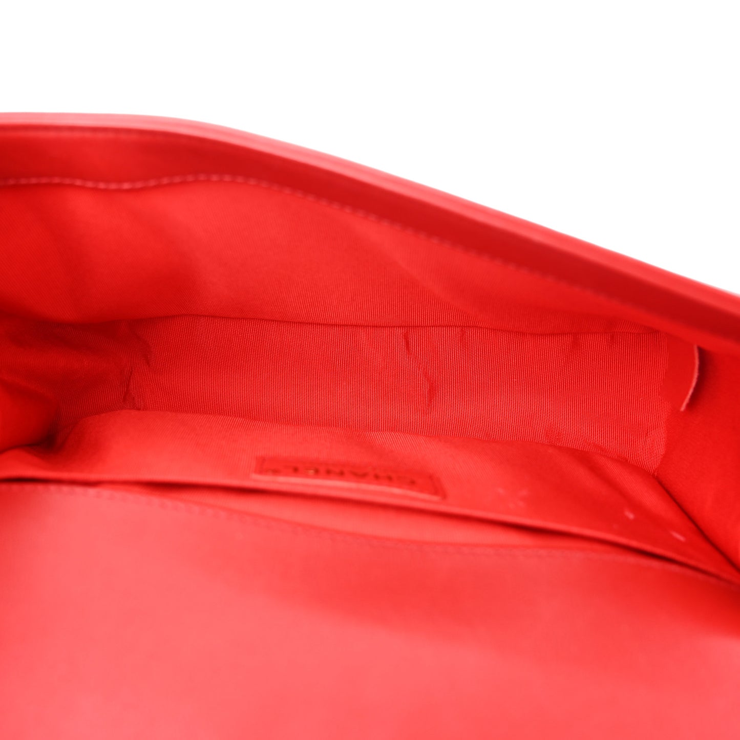 Lambskin Quilted Medium Boy Flap Red