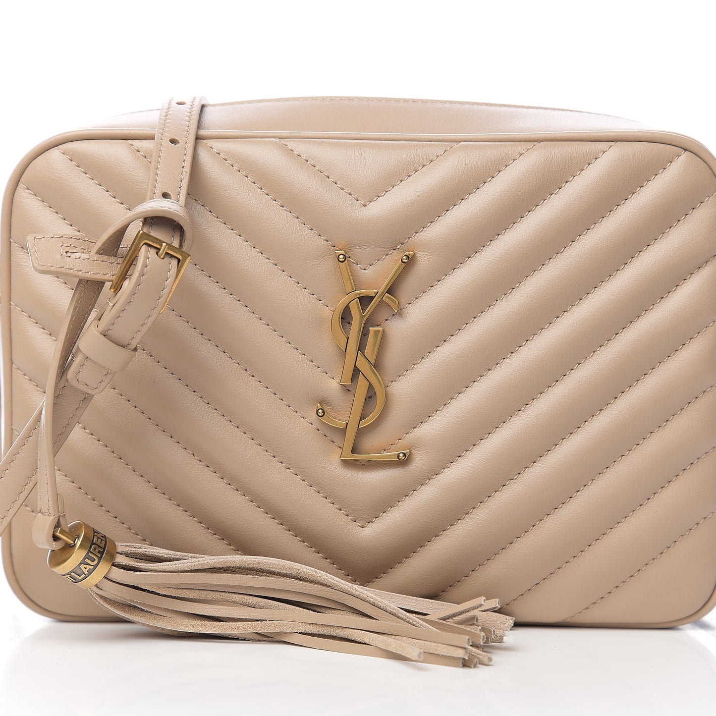 Calfskin Matelasse Monogram Lou Camera Bag Dusty Grey