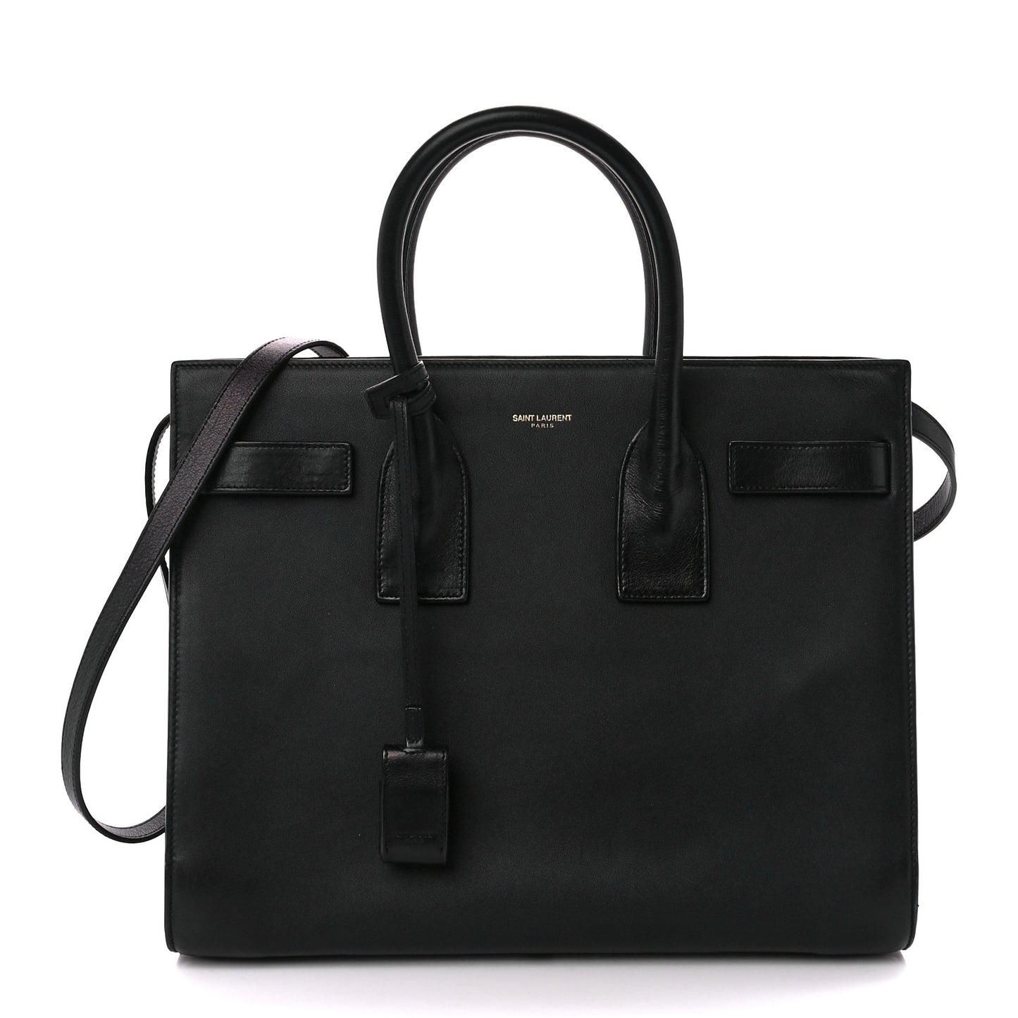 Smooth Calfskin Small Sac De Jour Black