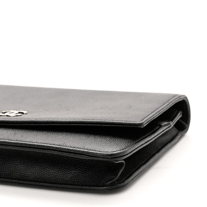 Chanel Caviar Sevruga Wallet On Chain WOC Black 11 of 15