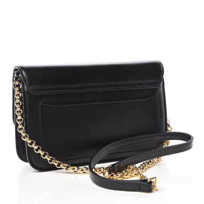 Chloe Calfskin Suede C Clutch With Chain Black 3 of 9
