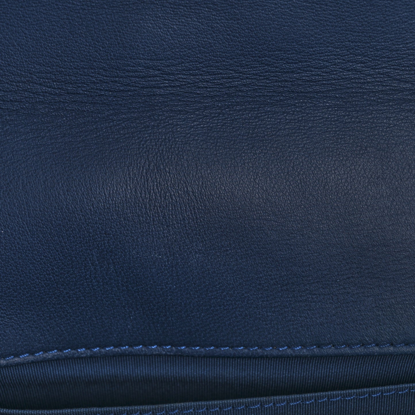 Lambskin Chevron Quilted Medium Boy Flap Blue