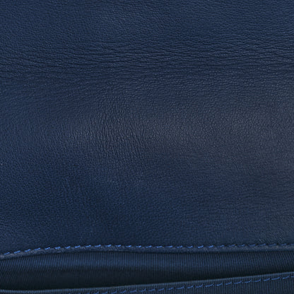 Chanel Lambskin Chevron Quilted Medium Boy Flap Blue 11 of 14