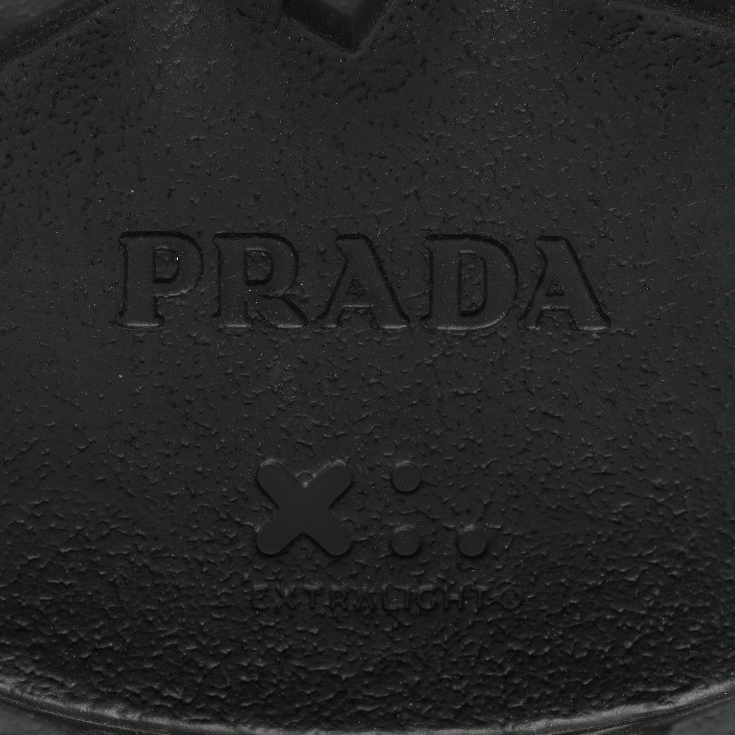 Prada Spazzolato Rois Metal Triangle Logo Monolith 55mm Loafers 37.5 Black 7 of 23