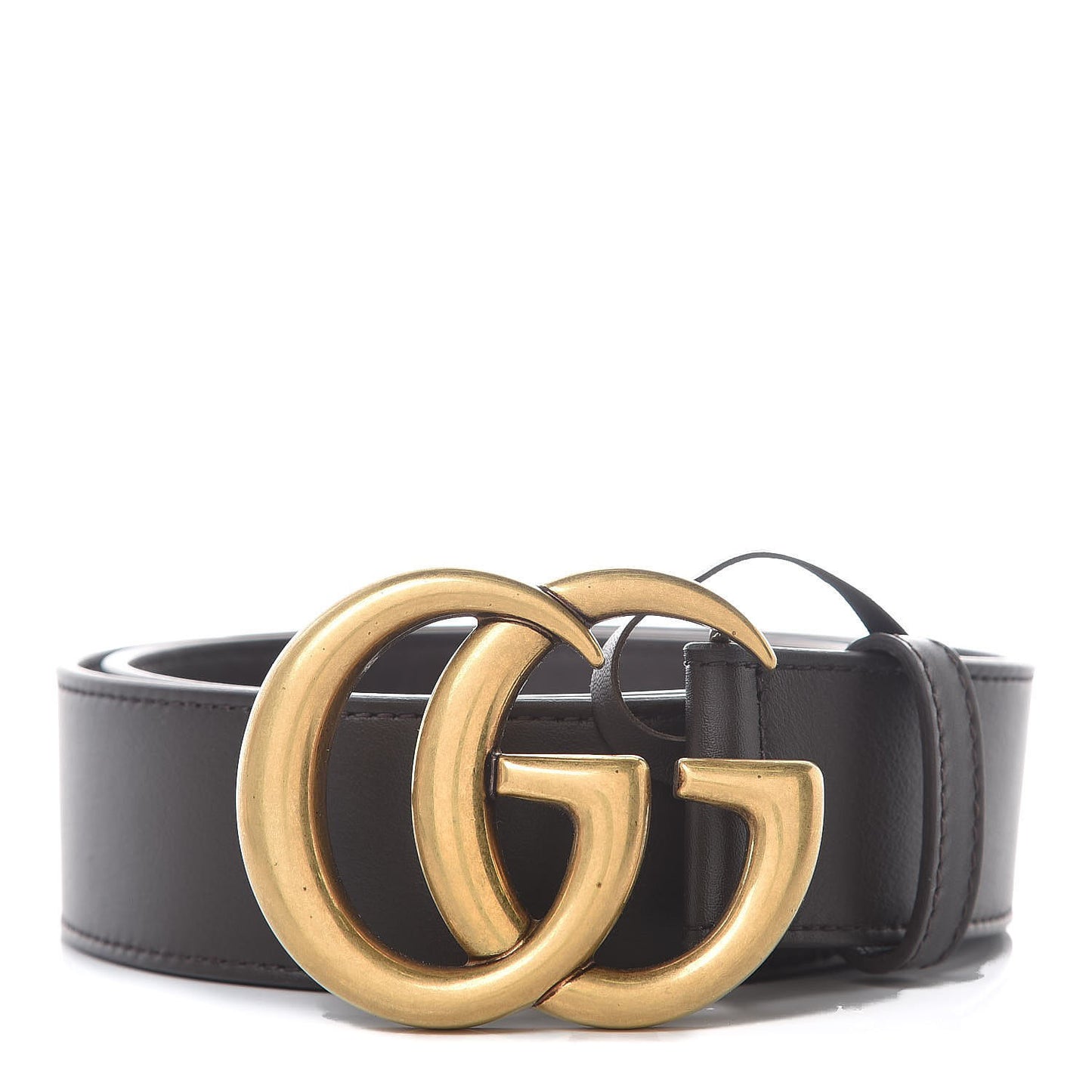 Calfskin Double G 40mm Belt 85 34 Dark Cocoa