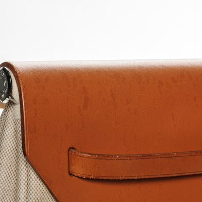 Hermes Barenia Toile Herbag XXL Natural 9 of 13