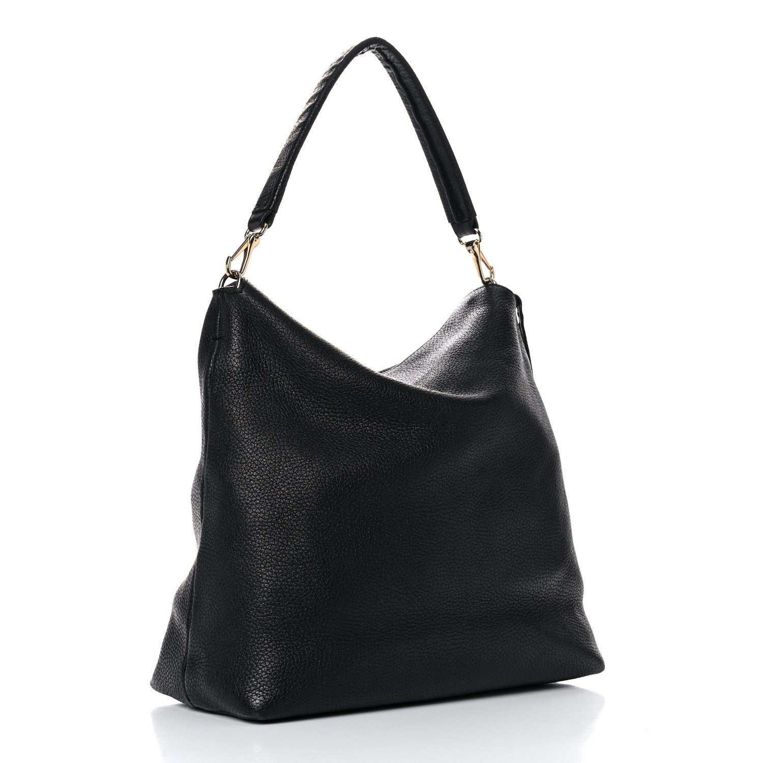 Burberry London Grainy Calfskin Medium Cale Hobo Black 3 of 27