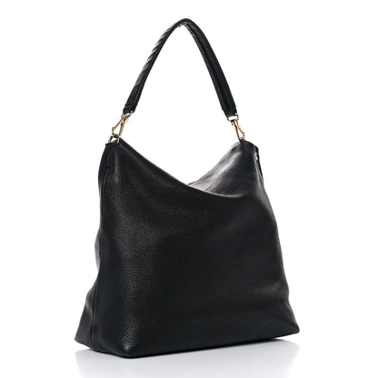 Burberry London Grainy Calfskin Medium Cale Hobo Black 3 of 27