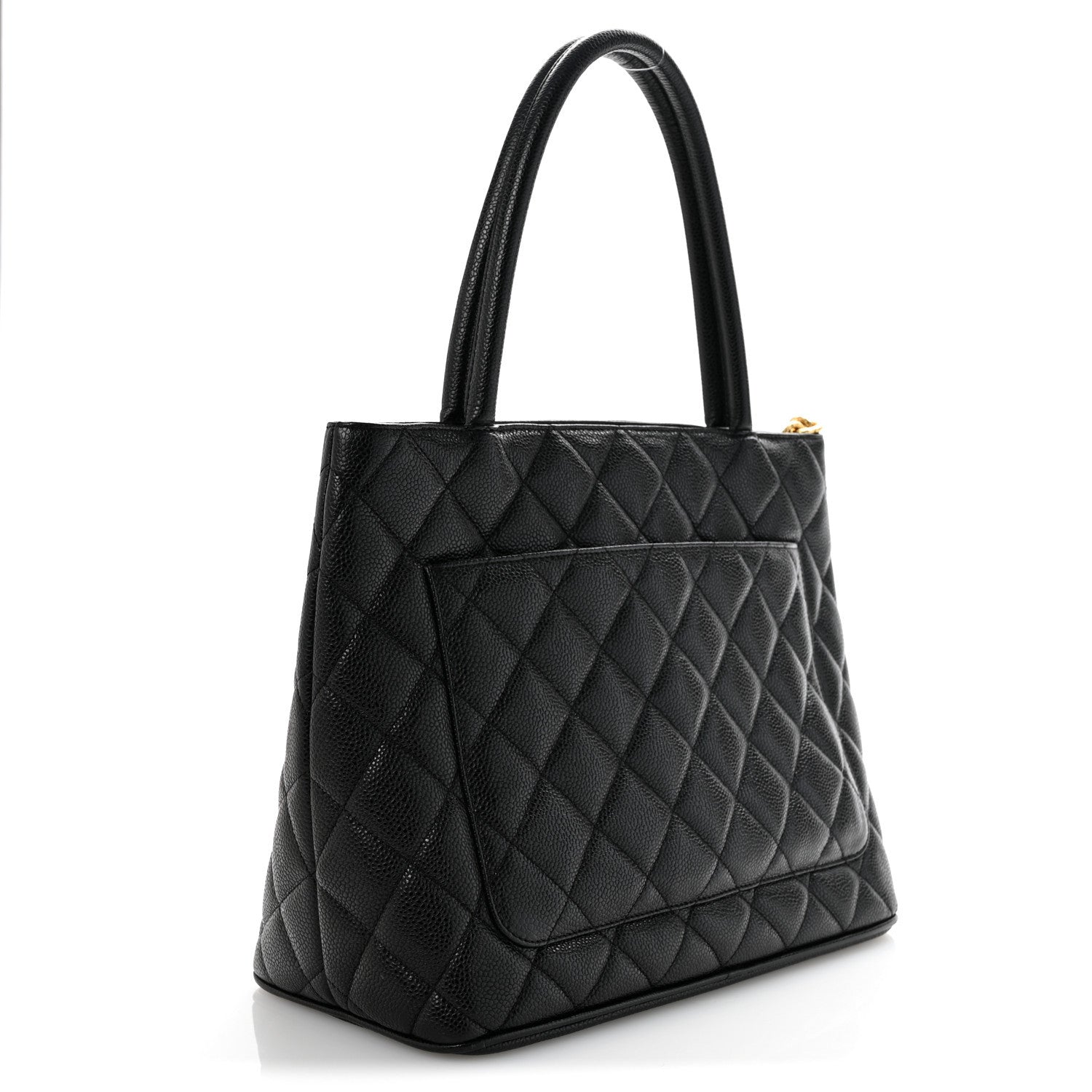 Chanel Caviar Quilted Medallion Tote Black 3 of 13