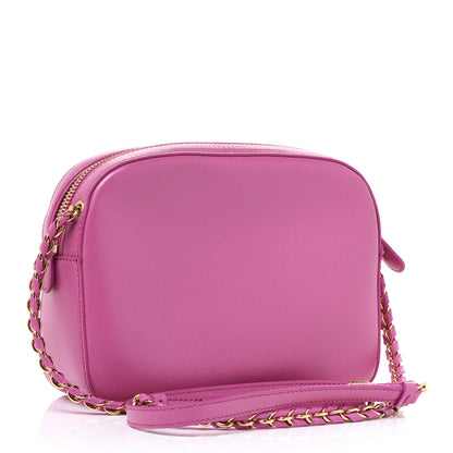Salvatore Ferragamo Saffiano Lydia Bow Camera Bag Pink 2 of 9