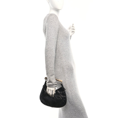 Saint Laurent Buffalo Horn Small Mombasa Hobo Black 2 of 10