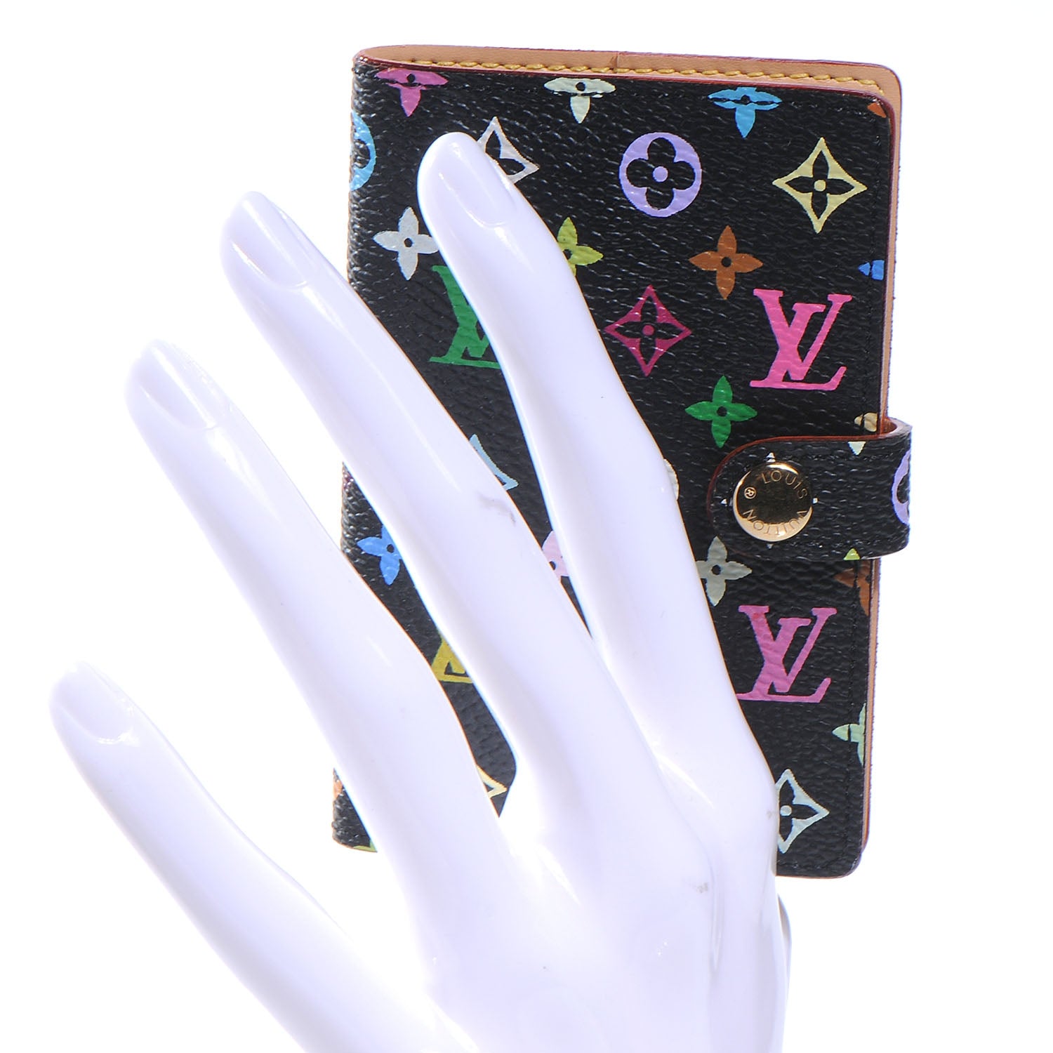 Louis Vuitton Monogram Multicolor Carnet de Bal Mini Agenda Cover Black 2 of 7