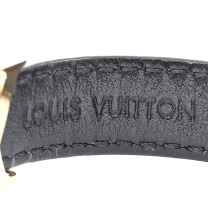 Louis Vuitton Calfskin LV Iconic Bracelet 17 Tan 4 of 7