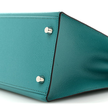 Hermes Epsom Kelly Sellier 32 Bleu Paon 10 of 13
