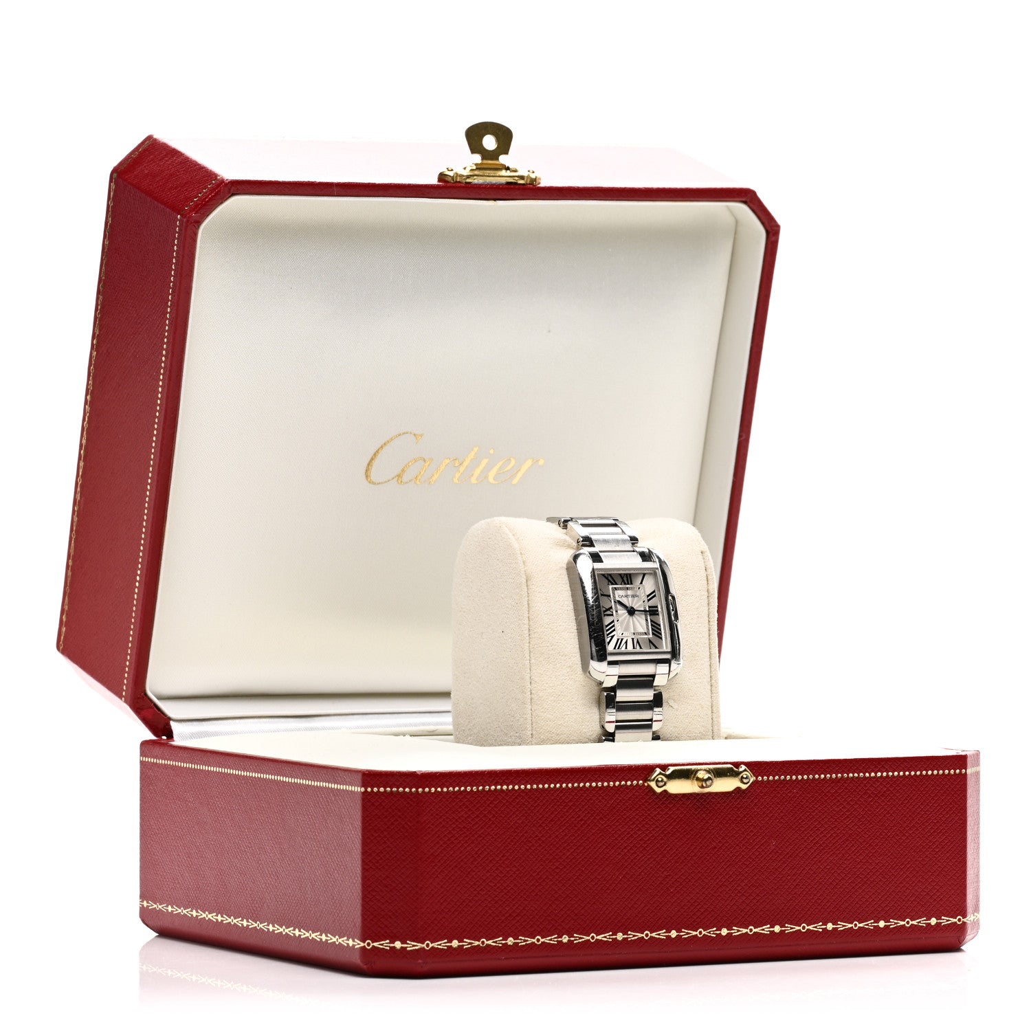 Cartier Stainless Steel 23mm Tank Anglaise Quartz Watch 5 of 5