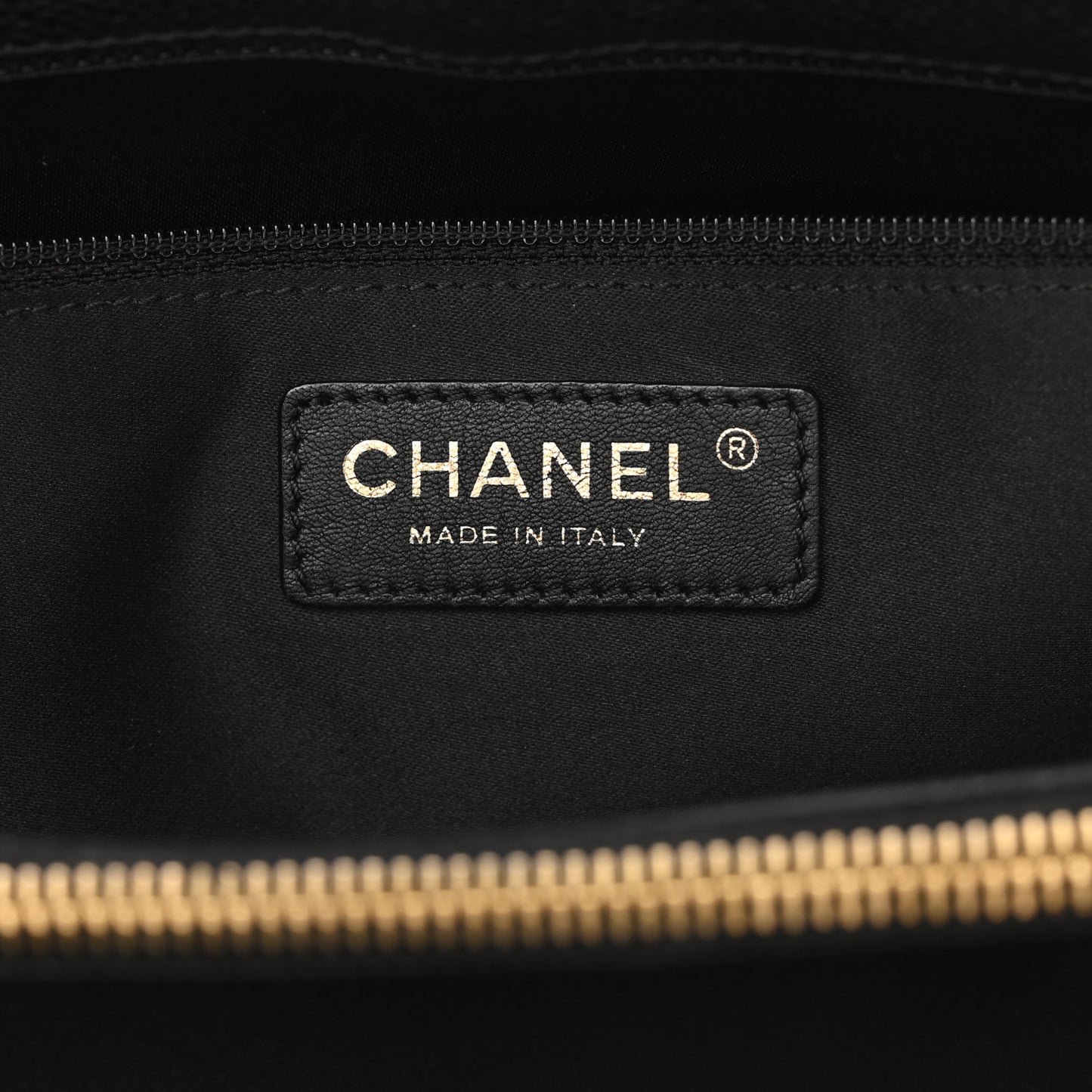 Caviar Quilted Grand Shopping Tote GST Black