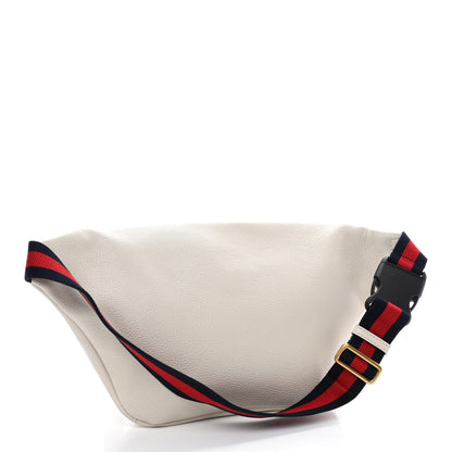 Gucci Grained Calfskin Logo Belt Bag White 2 of 4