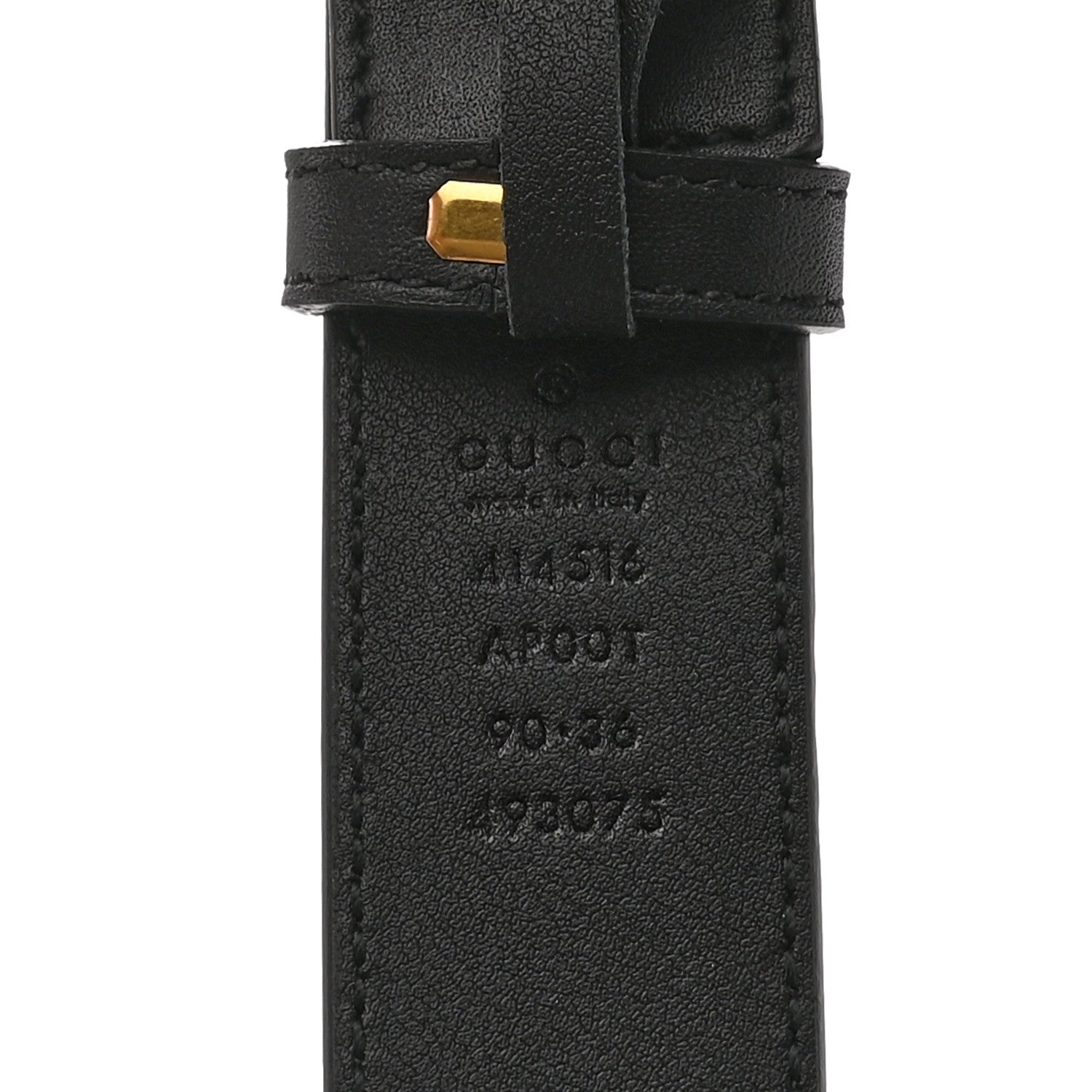 Gucci Calfskin Double G 30mm Belt 90 36 Black 5 of 6