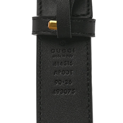 Gucci Calfskin Double G 30mm Belt 90 36 Black 5 of 6