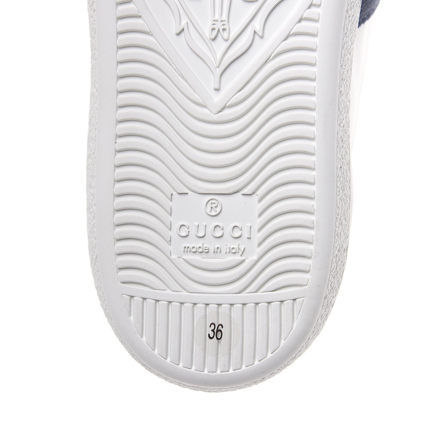 Calfskin Ayers Web Blind for Love Embroidered Womens Ace Sneakers 36 White