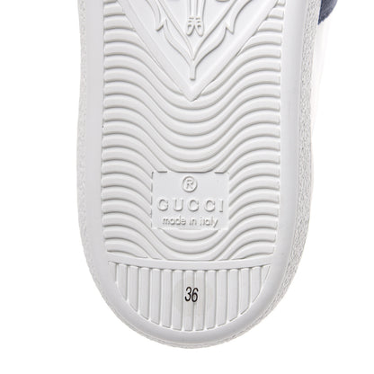 Gucci Calfskin Ayers Web Blind for Love Embroidered Womens Ace Sneakers 36 White 7 of 9