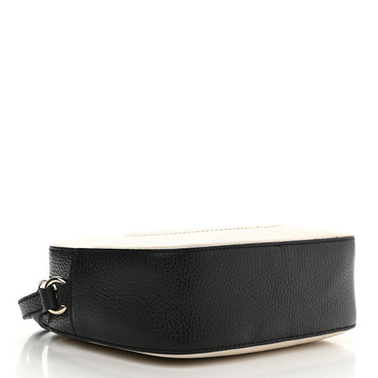 Gucci Dollar Calfskin Bi-Color Small Soho Disco Bag Mystic White Black 4 of 9