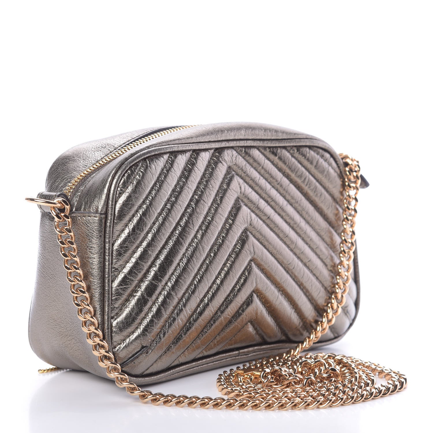 Stella McCartney Metallic Alter Nappa Star Patch Shoulder Bag Gold 3 of 10