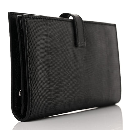 Hermes Niloticus Lizard Bearn Wallet Black 3 of 8